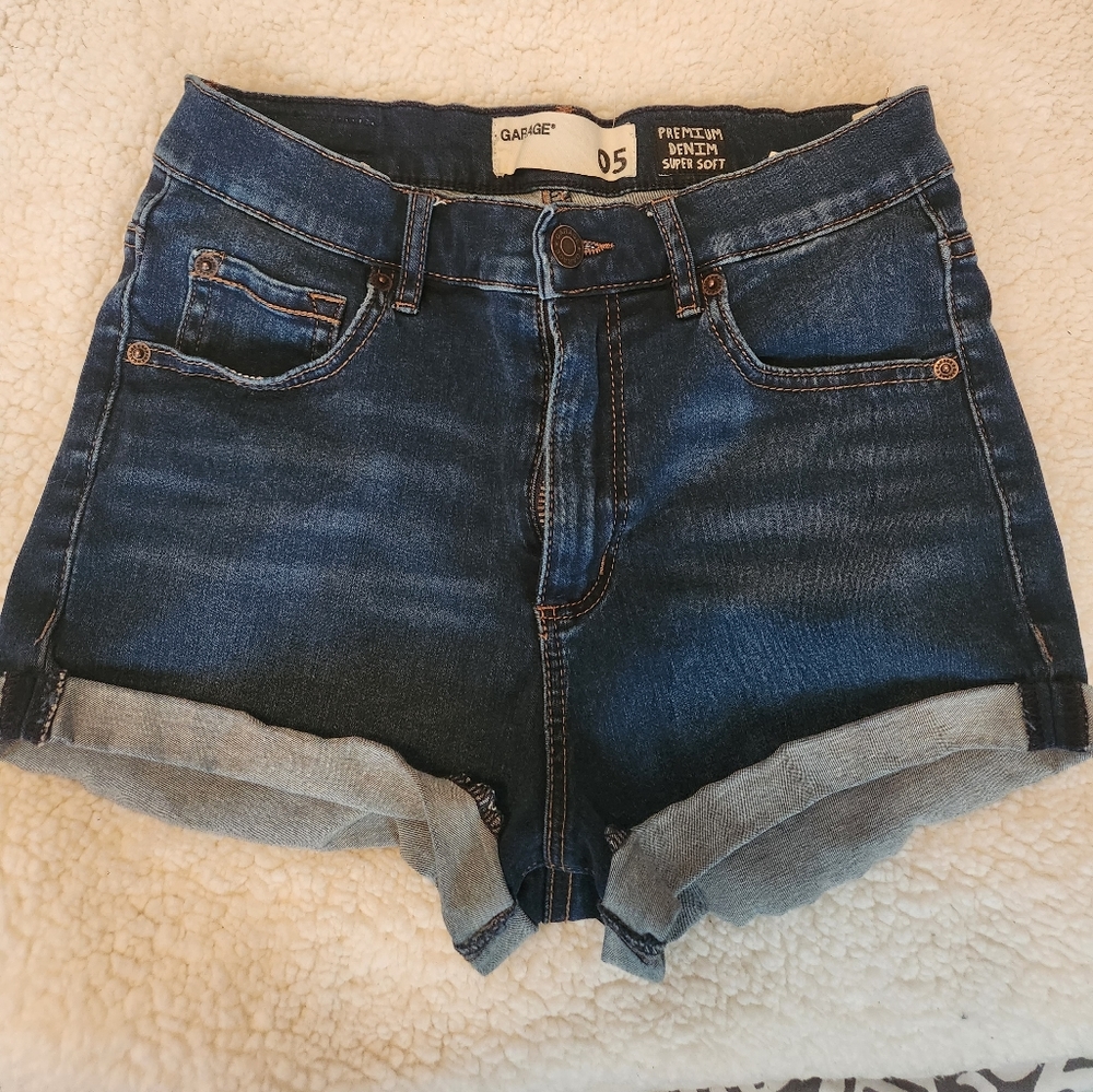 Garage jean shorts